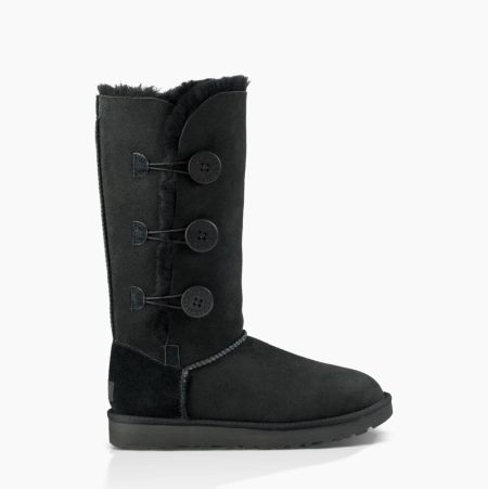 UGG Bailey Button Triplet II Black Boots for Women (ARBF68904)